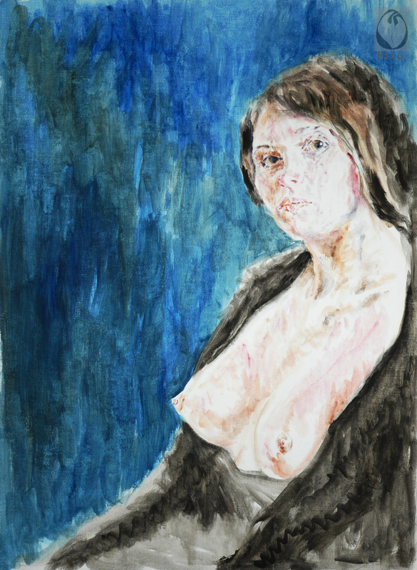 oil on paper - olio su carta di Piro
